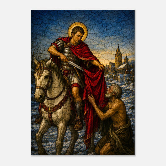 Saint Martin de Tours partageant son manteau | 334