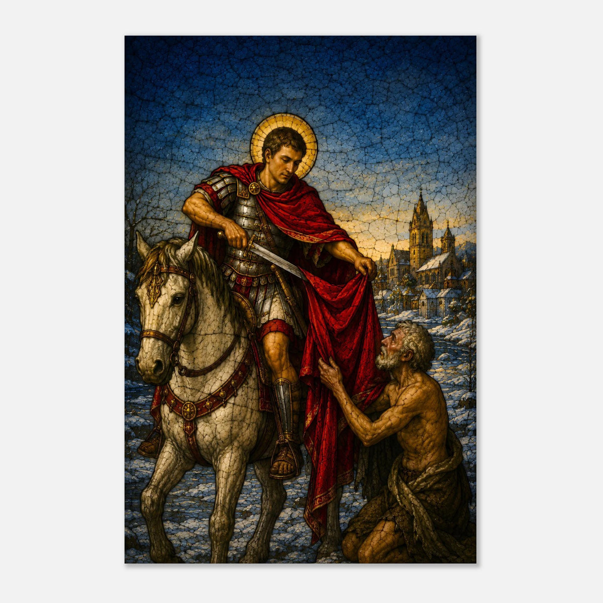 Saint Martin de Tours partageant son manteau | 334