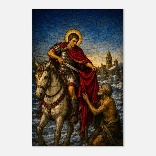 Saint Martin de Tours partageant son manteau | 334