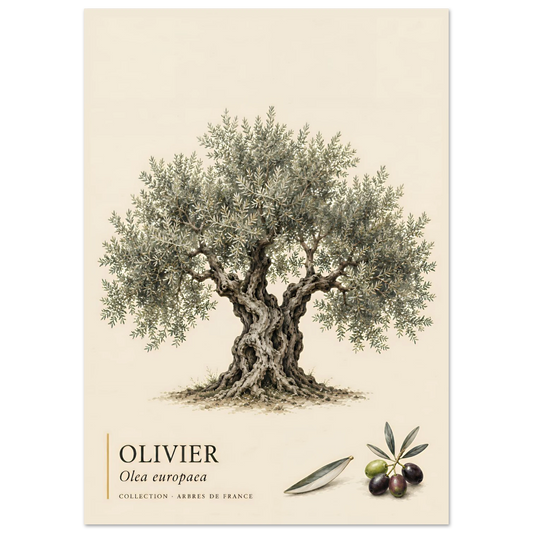 Poster Olivier - Collection Arbres de France