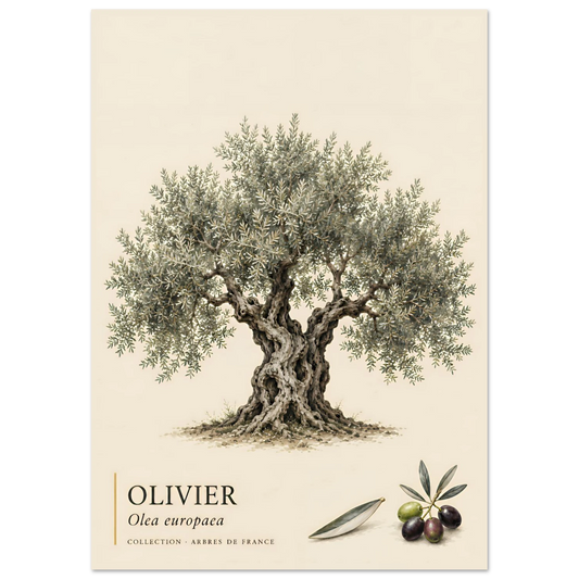 Poster Olivier - Collection Arbres de France